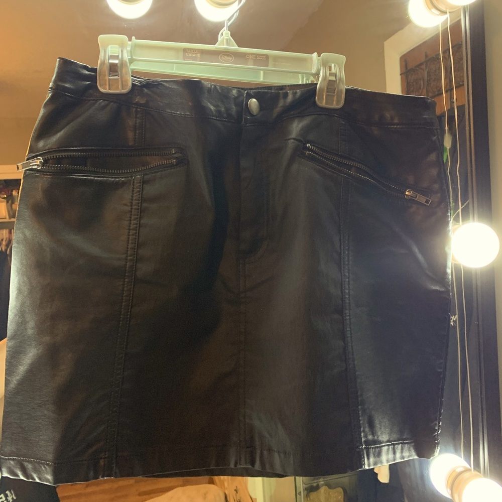 H&M leather mini skirt in a size 12